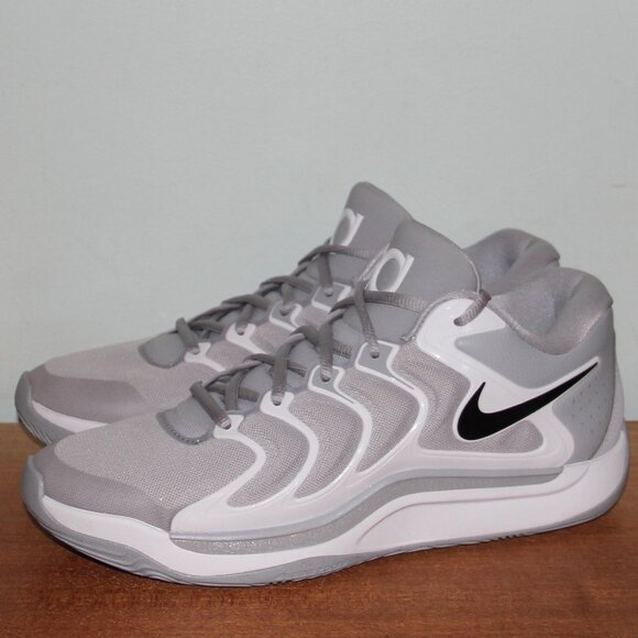 Nike KD 17 TB Basketball Shoes Mens 7.5 11 Wolf Grey White main image 5